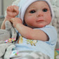 Scom Lifelike Reborn Baby Dolls-17 Inch Felicia Real Life Baby Dolls With Soft Cloth Body, Newborn Baby Dolls With Gift Box For