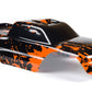 Summitlink Custom Body Compatible For 1/10 Scale Rc Car Or Truck (Truck Not Included) (Muddy Orange Over Black)