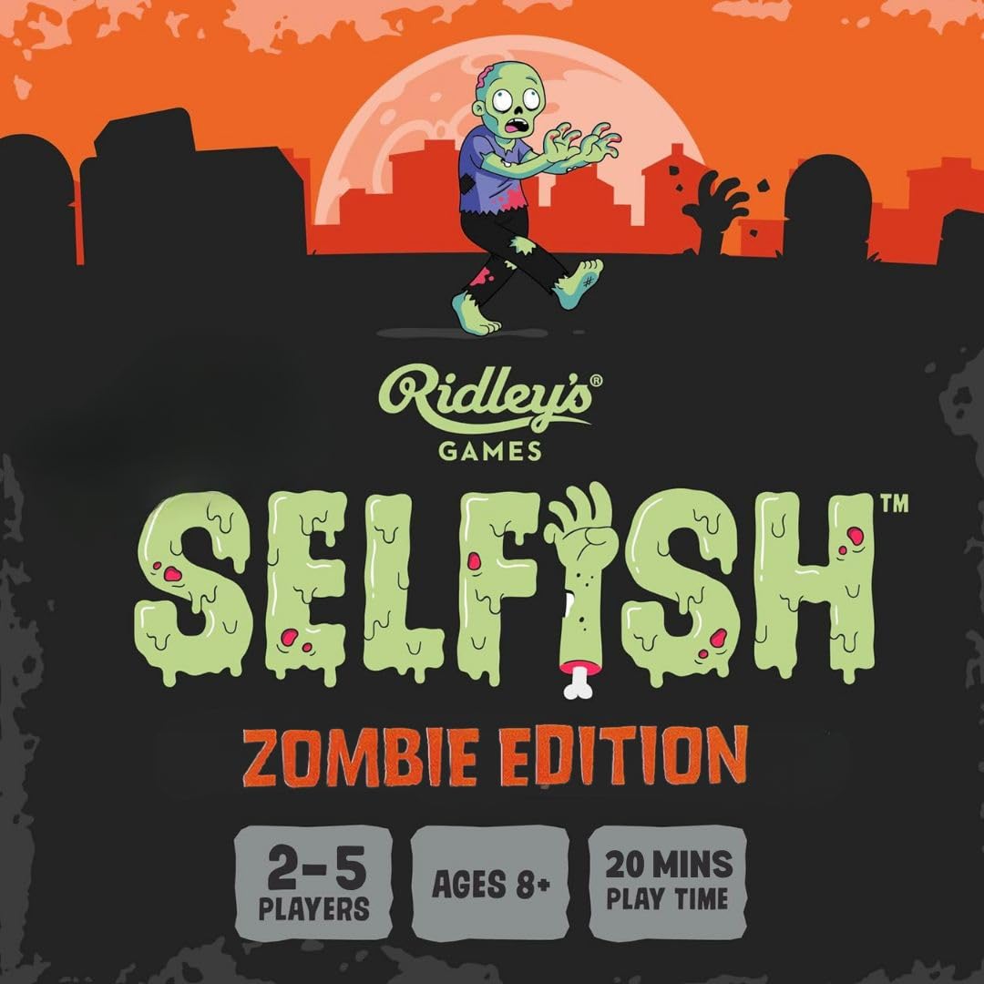 Ridley's Zombie Edition Card Game - Fun Party Game for 2-5 Players, Ages 7+, Multi Color, Model GME028