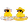 Mumyer Car Rubber Duck 2Pcs Duck Car Dashboard Decorations Yellow Duck Car Ornaments For Car Dashboard Decoration Accessories Wi
