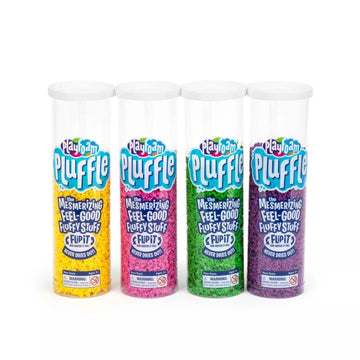 Educational Insights Playfoam Pluffle For Sensory Bins 4-Pack - Green, Pink, Yellow & Purple Sensory Bin Filler For Sensory Table, Great For Sensory Play