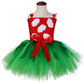 Tutu Dreams Summer Hawaiian Red Green Tutu Dress for Girls 1-12Y with Tropical Fern Leaf Headband Luau Outfits Birthday Party Gifts