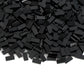 Black 1×2 Tile ×700 Parts And Pieces Flat Moc Bricks, Bulk Building Blocks For Smooth Surface Wall Floor, Toy Accessories Compatible With Major Brands