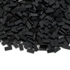 Black 1×2 Tile ×700 Parts And Pieces Flat Moc Bricks, Bulk Building Blocks For Smooth Surface Wall Floor, Toy Accessories Compatible With Major Brands