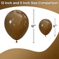 Jobkoo Brown Balloons 5 Inch, 60Pcs Small Light Brown Balloon Coffee Chocolate Latex Balloons 5'' Mini Matte Tan Caramel Mocha H