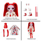 Rainbow High Shadow High Rosie Red Fashion Doll - Extra Long Hair, 10+ Accessories, Grey & Rainbow Colors, Model 592792EUC