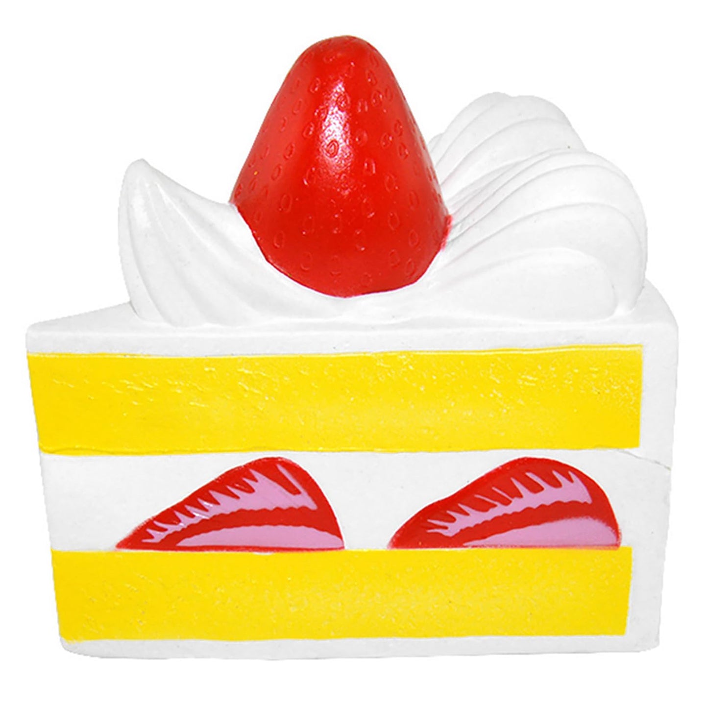 Kiibru Strawberry Shortcake Squishy Birthday Cake Squeeze Colossal Slow Rising Squishies Scented Toy Gift(White)