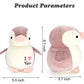 HWD 8.7" Soft Stuffed Penguin Doll, Pink Polyester Toy for Kids, Model H-QE-0102, Perfect Gift for Birthdays & Christmas