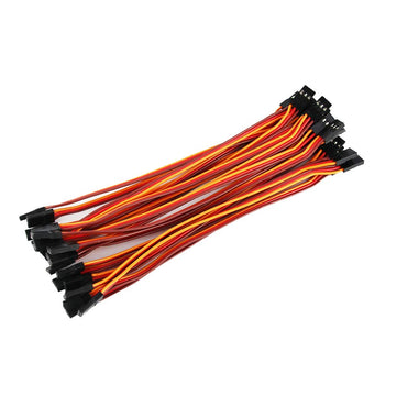 OliYin 20pcs 5.90inch 22awg 60 Cores Male to Male Lead Plug Servo Extension Wire Cable Line for RC Model Aircraft Stranded Futab