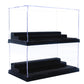 Wmm Minifigure Display Case For Action Figures Blocks, Dustproof Acrylic Display Box Storage With 3 Movable Steps For Collection Models Minifigures, Bricks Blocks Toys