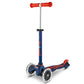 Micro Kickboard - Mini Deluxe Led - Three Wheeled, Lean-To-Steer Swiss-Designed Micro Scooter For Toddlers & Children With Motion-Activated Light-Up Wheels For Ages 2-5 (Navy Blue)