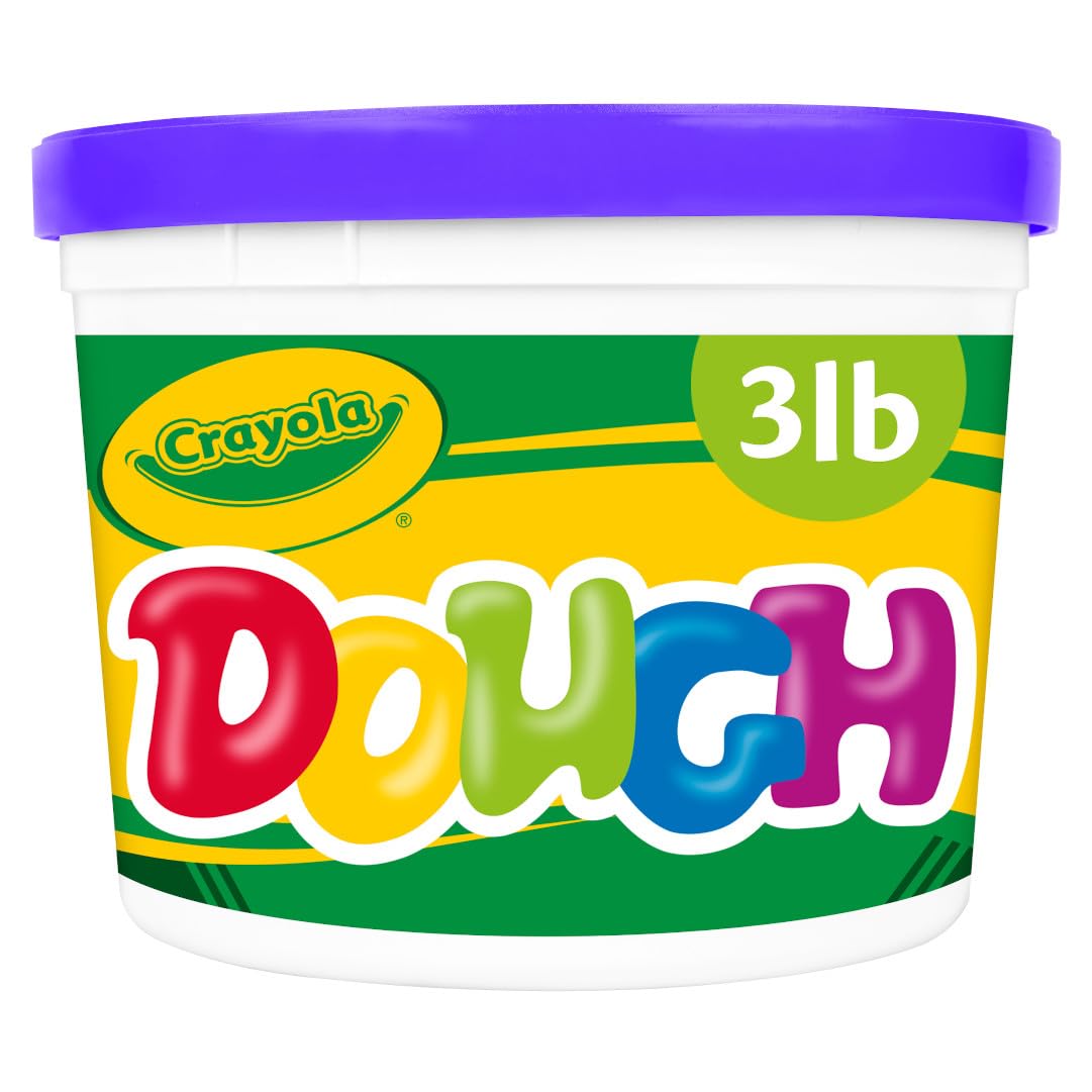 Crayola Dough - Purple (3lb), Bulk Modeling Dough for Kids, Clay Alternative, Resealable Tub, Ages 3+, Great for Kids Arts & Cra