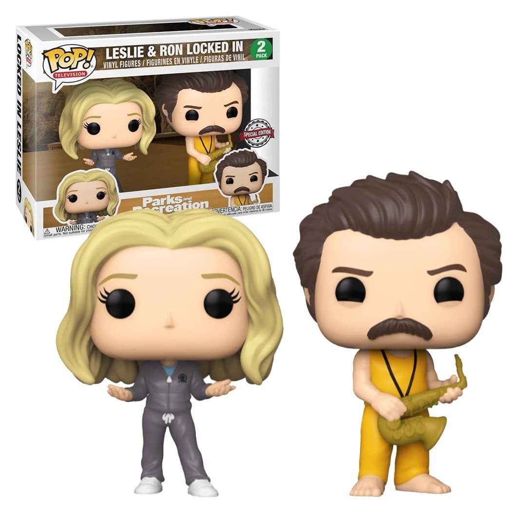 Funko Pop! Parks And Recreation - 2Pk Locked In Ron & Leslie Exclusive