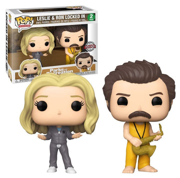 Funko Pop! Parks And Recreation - 2Pk Locked In Ron & Leslie Exclusive