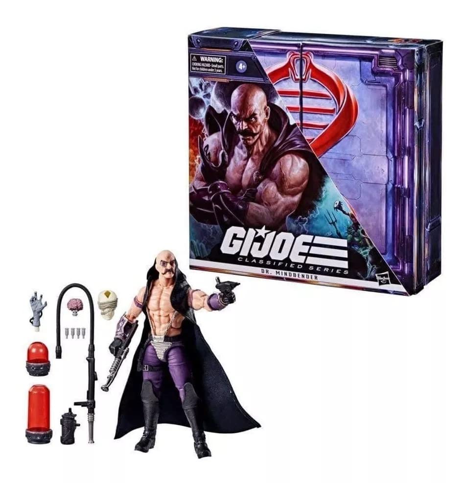 Hasbro G.I. Joe Classified Series Dr. Mindbender Action Figure - Gray - Plastic Material