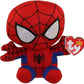 Ty Spiderman Plush, Red/Blue, Regular