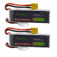 Blomiky 2 Pack XT60 Plug 11.1V 3S 2200mAh Lipo Battery and 1 Charger for RC Evader BX Car RC Truck RC Truggy RC Airplane UAV Dro