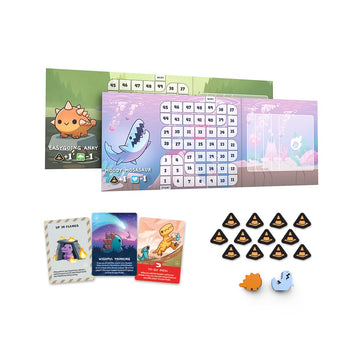Unstable Games Happy Little Dinosaurs Hazards Ahead Expansion - Perfect for Game Night, One Size, Black, Add to Base Game