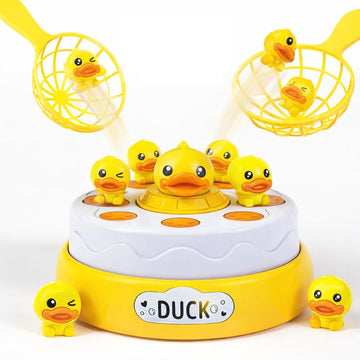Pb Prime Brands Bouncing Duck Catch Game With Music - Interactive Jumping Duck Toy Rotating Board Catch & Toss Game For Kids & F