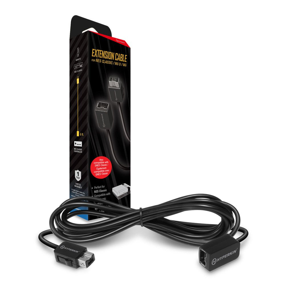 Hyperkin M07230 6 ft Extension cable for SNES - classic Edition, Nes classic Edition, WII U & WII