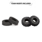 INJORA 1.0 Tires - All Terrain Super S5 King Trekker Soft Sticky Tires for 1/18 TRX4M 1/24 RC Crawler Axial SCX24 FMS FCX24 Endu