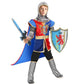 G.C Kids Knight Costume Toddler Boy Dress Up Clothes Medieval Costumes With Cape Toys Accessories Halloween Gifts