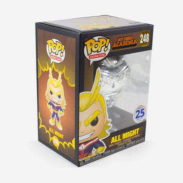Funko Pop! 2019 Nycc Exclusive All Might (Silver-Chrome) My Hero Academia