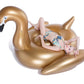 Jasonwell Giant Inflatable Golden Swan Pool Float With Fast Valves Summer Beach Swimming Pool Floatie Lounge Floating Raft Outdoor Party Decorations Toys For Adults Kids (Xxxl)