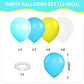 Cartoon Sponge Balloons,Sponge Party Decorations,Sponge Theme Balloon Yellow Blue Teal Clear Balloon For Boy Girls Cartoon Spong