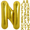 Toniful 40 Inch Large Gold Letter N Balloons Helium Balloons,Foil Mylar Big Balloons For Birthday Party Anniversary Supplies Dec