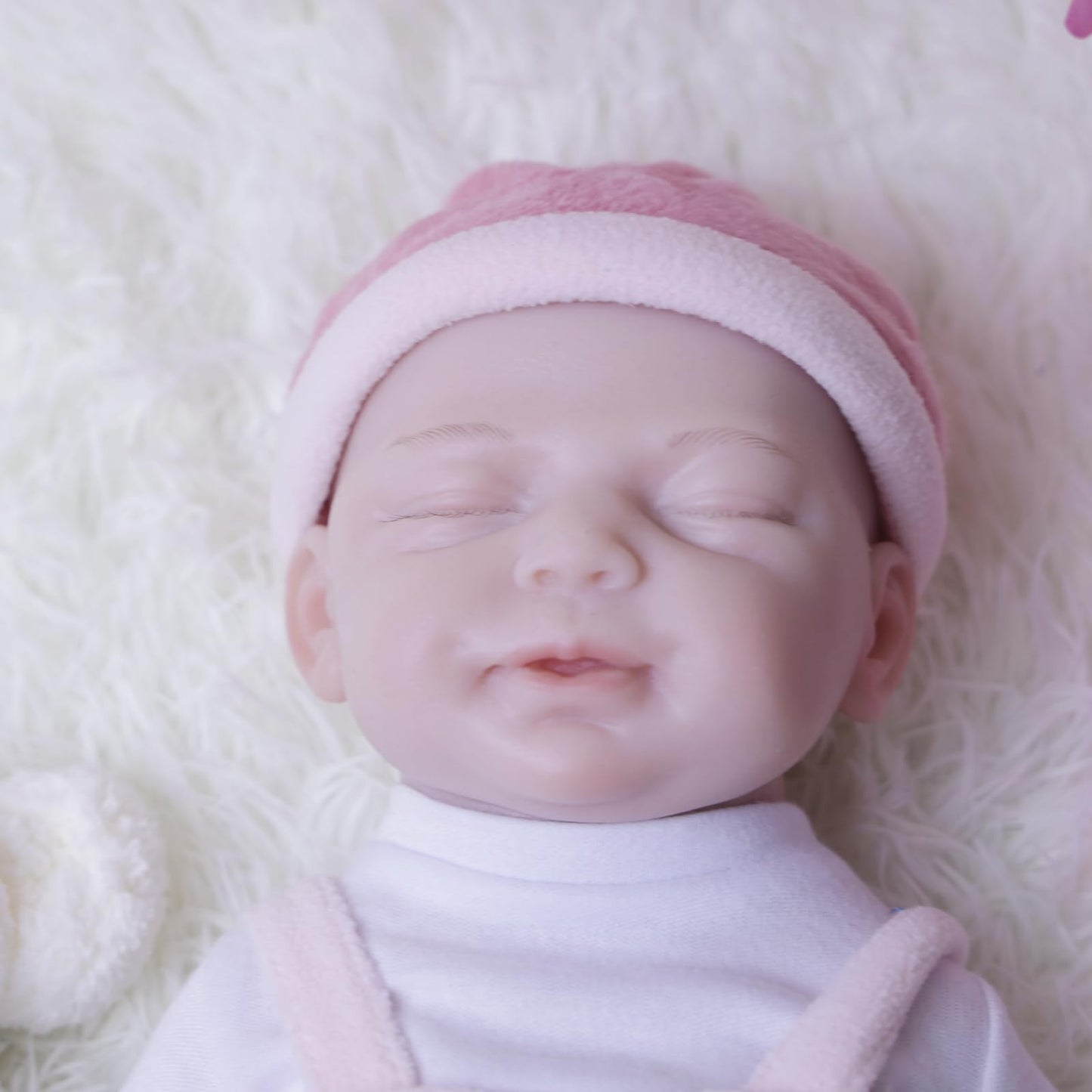 Aisite Reborn Baby Dolls Girl - 18 Inch Full Silicone Baby Girl Eyes Closed, Christmas&Birthday Gifts, Suitable For 3+