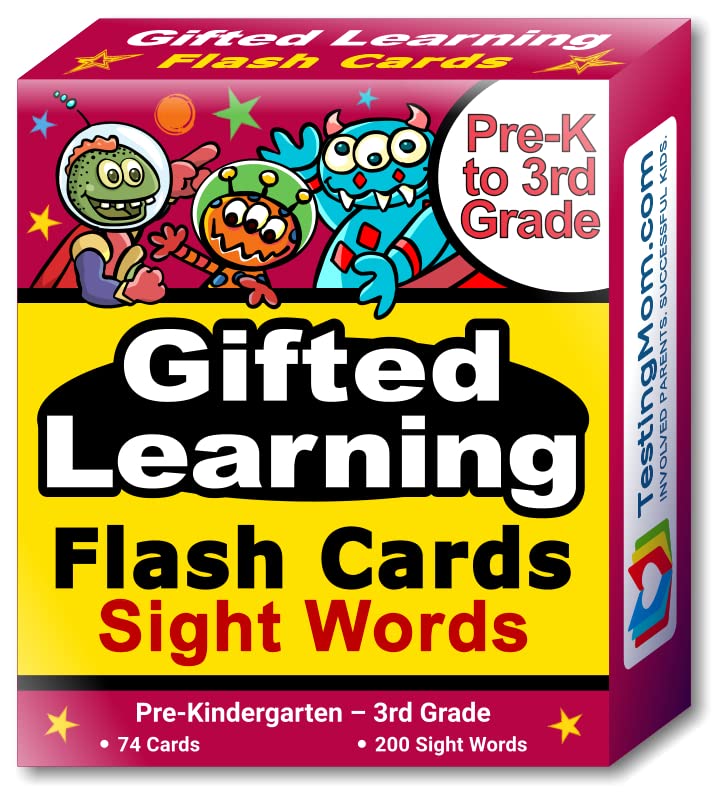Testingmom.Com Sight & Vocabulary Flash Cards  Ages 410, HighFrequency Reading Words