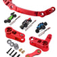 Aluminum Steering Parts Set Upgrades Parts for 1/10 Arrma Senton/Granite/Big Rock/Typhon 4X4 3S BLX,Outcast/Kraton 4x4 4S BLX,AR