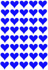 19Mm (3/4 Inch) Blue Heart Sticker Sheets Crafting Labels For Decorations And Party Supplies - 4320 Pack By Royal Green