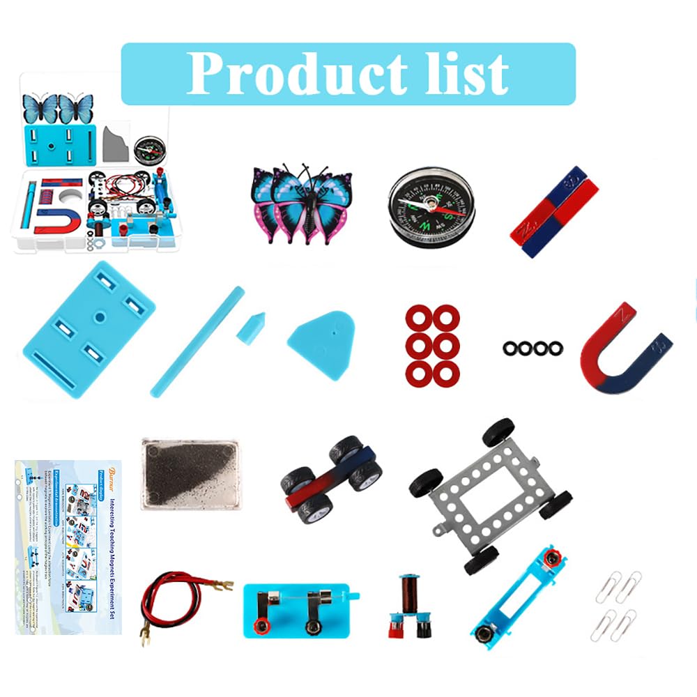 Science Experiment Magnets Set For Kids Electromagnet And Basic Circuit Tools Kit For School Lab Education Physics Projects Diy