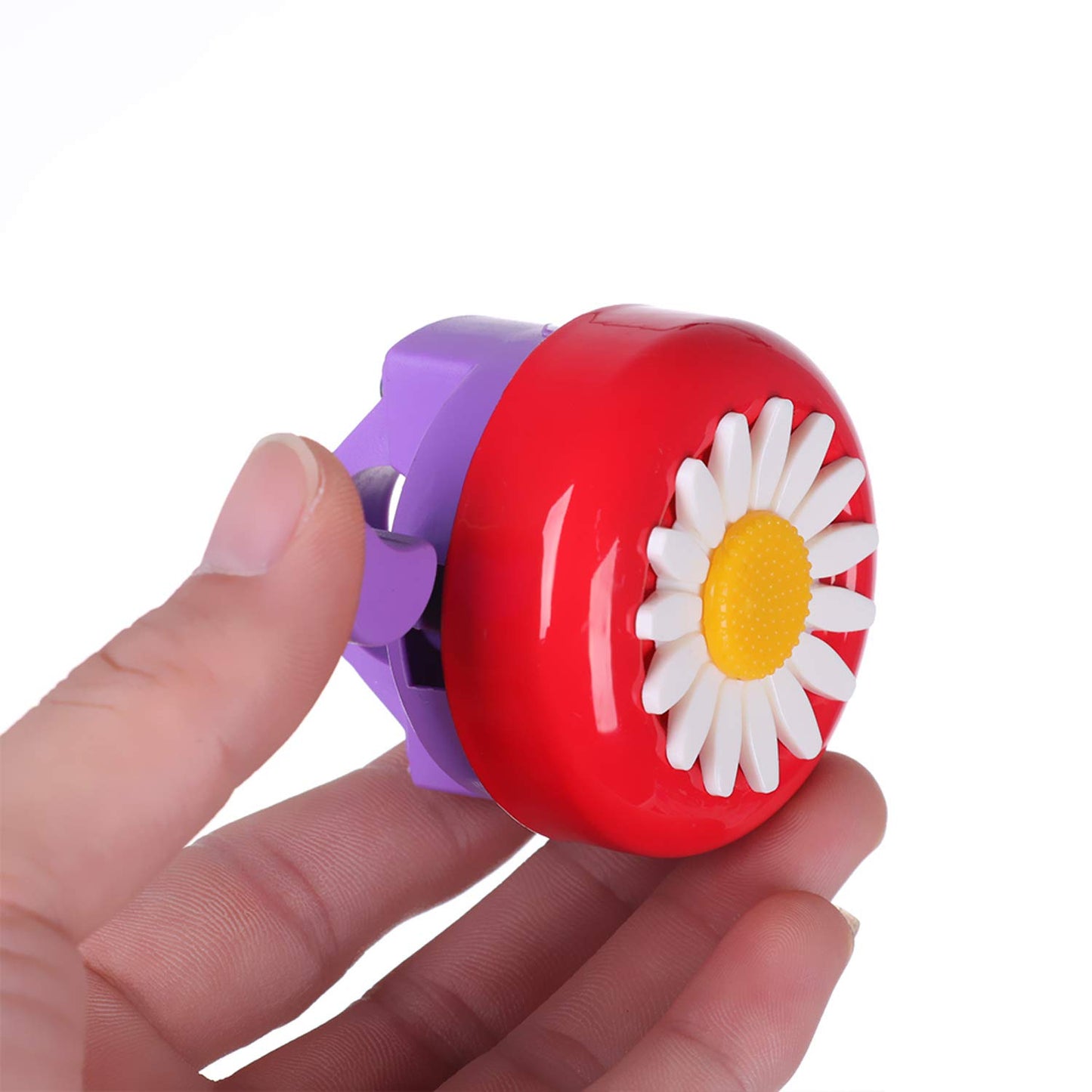 Platt Bike Bell For Kids, Bike Horn For Boys And Girls Bike With 1 Pair Bike Streamer Tassels,Red+Purple