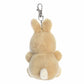 Aurora Adorable Palm Pals Ella Bunny Clip-On- Fun Collectible Plush For Kids and mature-themed Collectors - Perfect For Backpacks and Birthday Gifts - Brown 4 Inches