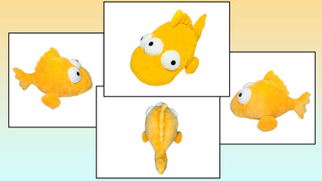 LADD INTERNATIONAL The Simpsons Blinky Three Eyed Fish Plush Toy - Orange, Collectible, Soft Stuffed Animal