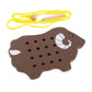 Styleheaven Lacing Threading Toys Lacing Playing Games Early Learning For Airplane Brown Baby | Toys For Baby | Developmental Ba