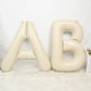 Letter Balloons Beige,40 Inch Letter A Balloons,A-Z Alphabet Name Foil Balloons,Big Single Cream Aluminum A Word Balloons Helium