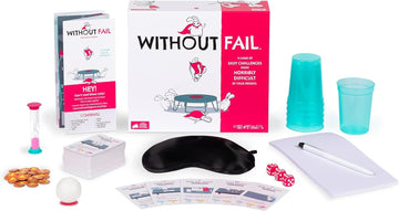 Without Fail by Exploding Kittens - 2+ Players - Ages 10+ - 20 Minutes to Play - A Game of Easy Challenges Made Difficult  Perfect for Couples  Date Night  and Teen or mature-themed