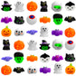 Waybla Halloween Squishies Toys - 36 PCS Cute Mochi Stress Relievers, Small Silicone Halloween Party Favors, WB-Halloween-MC01-36