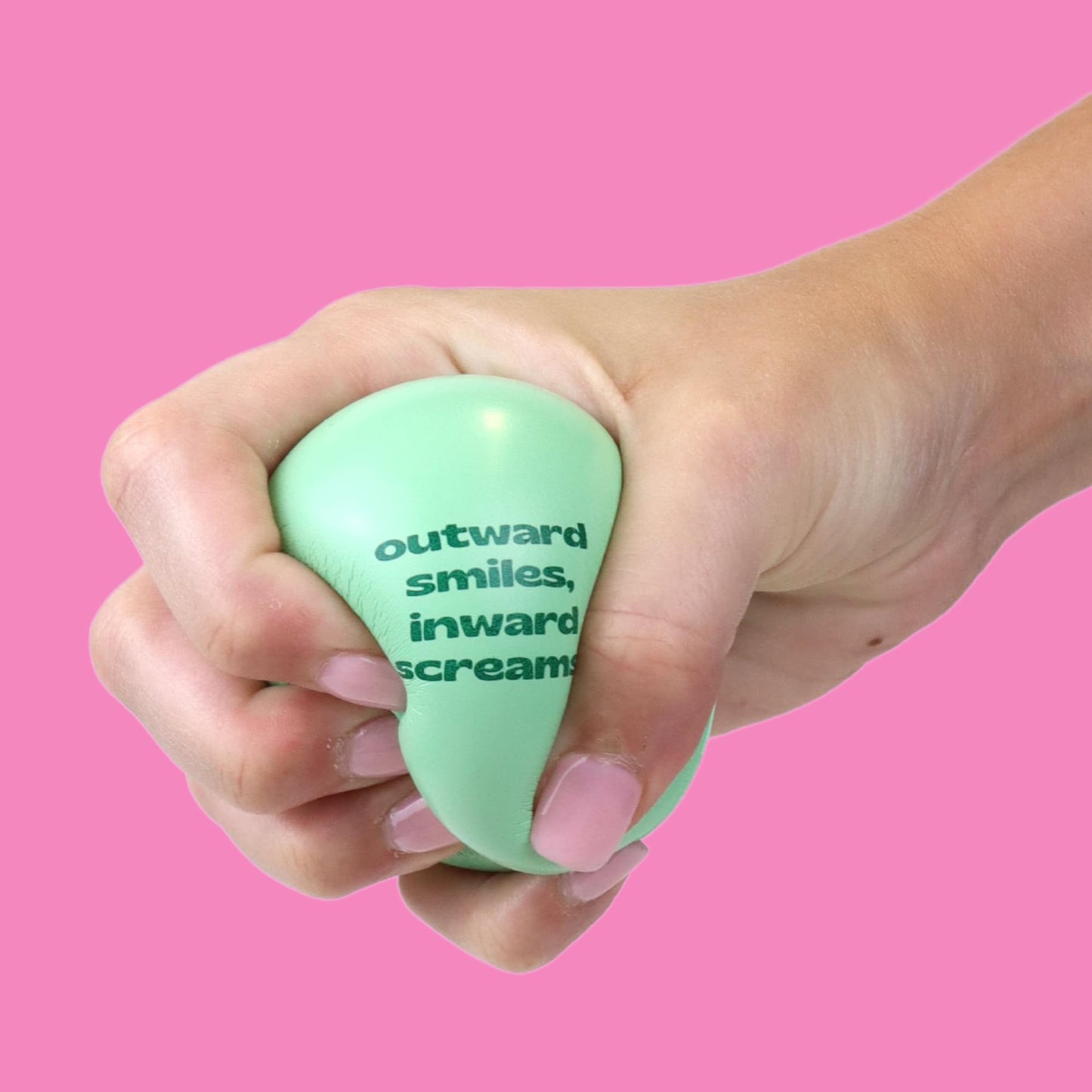 Needzo Anti Stress Balls Assortment, Everything Is Fine, I Hate People, Outward Smiles Inward Screams, Funny Gag Gifts For Coworkers, 2.48 Inches (Pack Of 6)