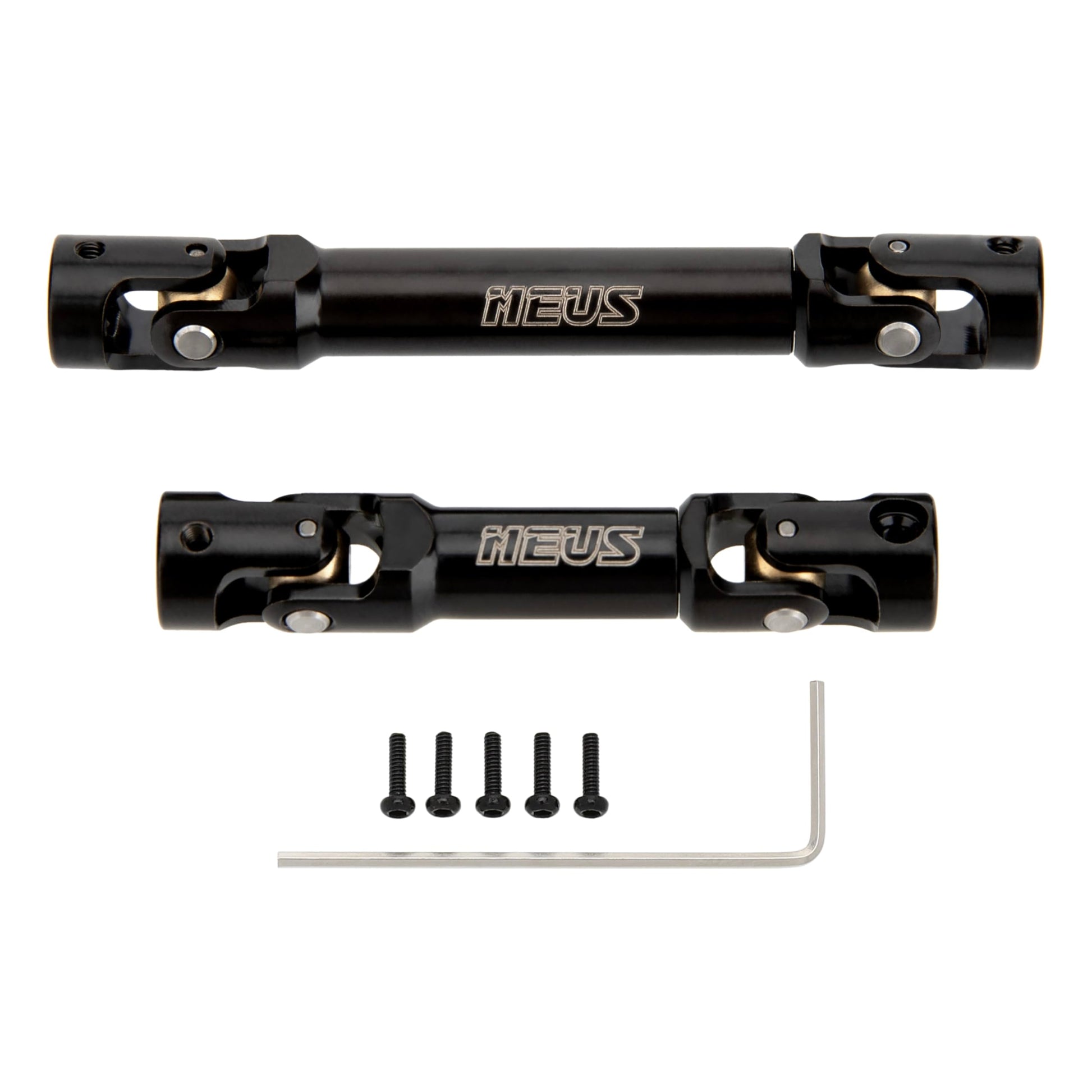 Meus Racing Stainless Steel Trx4M Driveshaft, Drive Shaft For Traxxas 1/18 Trx4M Defender Bronco Rc Crawler Upgrade Parts, Black
