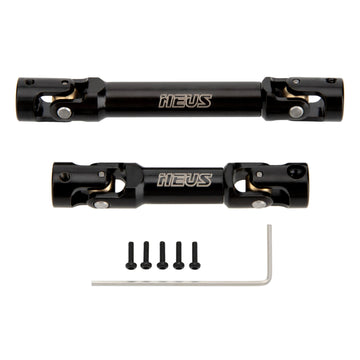 Meus Racing Stainless Steel Trx4M Driveshaft, Drive Shaft For Traxxas 1/18 Trx4M Defender Bronco Rc Crawler Upgrade Parts, Black