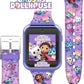 Accutime Kids Gabby'S Doll House Purple Educational Touchscreen Smart Watch Toy For Girls, Boys, Toddlers - Selfie Cam, Learning Games, Alarm, Calculator, Pedometer & More (Model: Gab4007Az)