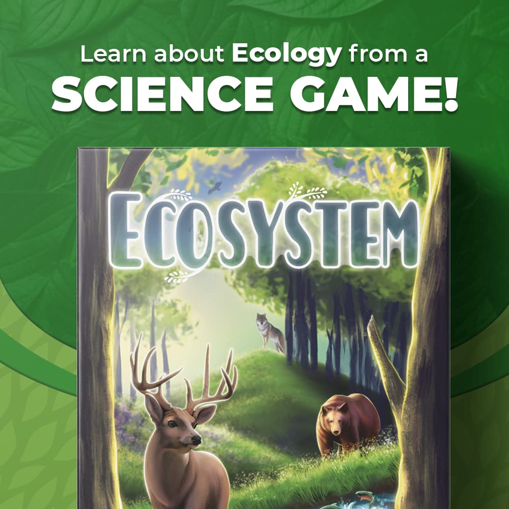 Ecosystem - A Family Card Game About Building Habitats | Learn About Animals, Ecology & Biodiversity For Kids, Adults, Families Or The Classroom! Fun Board Games For Environmental Science Class