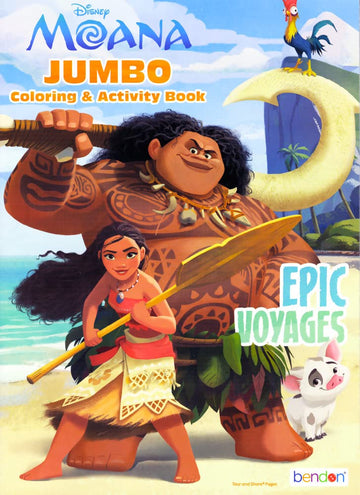 Disney Moana Coloring And Activity Books Bundle With Imagine Ink Coloring Book, Stickers, And More