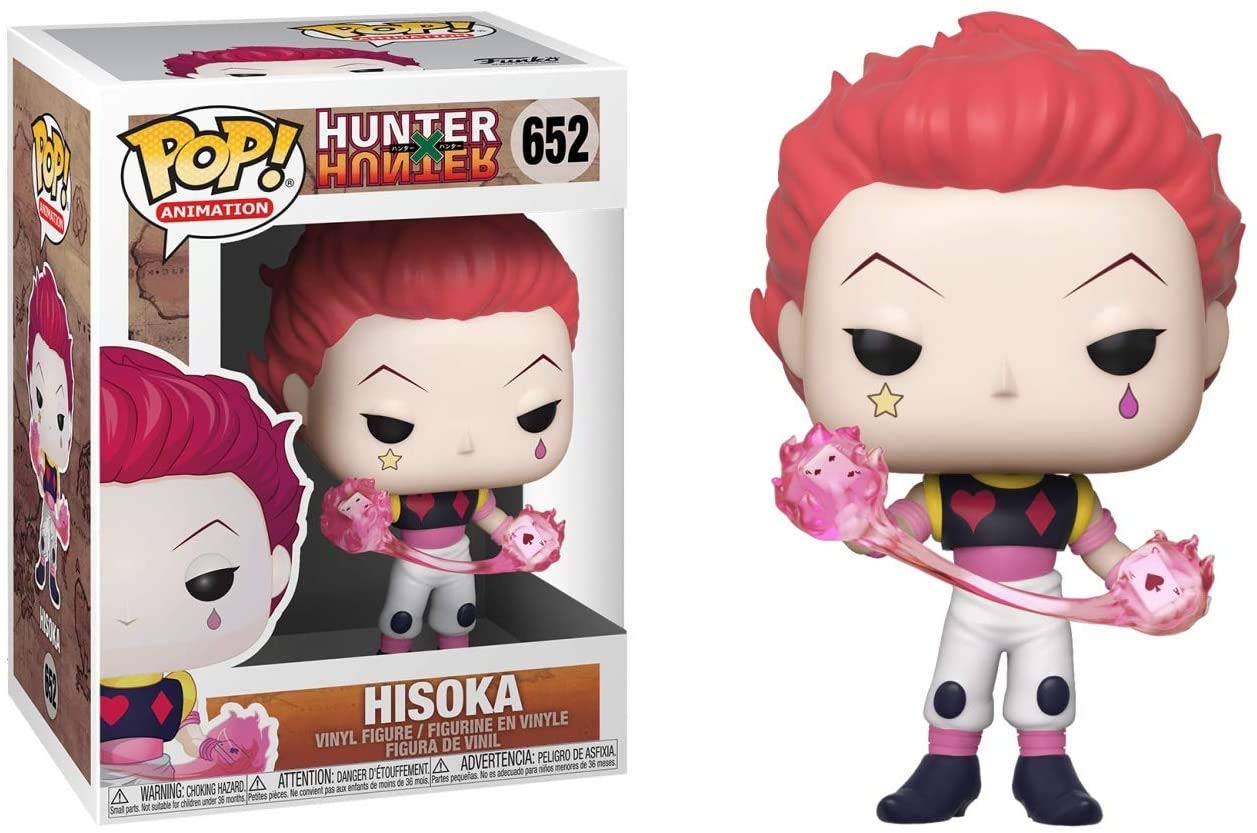 Pop Hunter X Hunter - Hisoka Funko Pop Vinyl Figure (Bundled With Compatible Pop Box Protector Case), Multicolored, 3.75 Inches