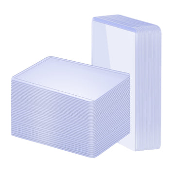 100 Pack 3'X4' Hard Plastic Card Sleeves Top Loaders For Cards, Baseball Card Protectors Hard Plastic, For Baseball Card, Game Cards, Trading Card, And So On